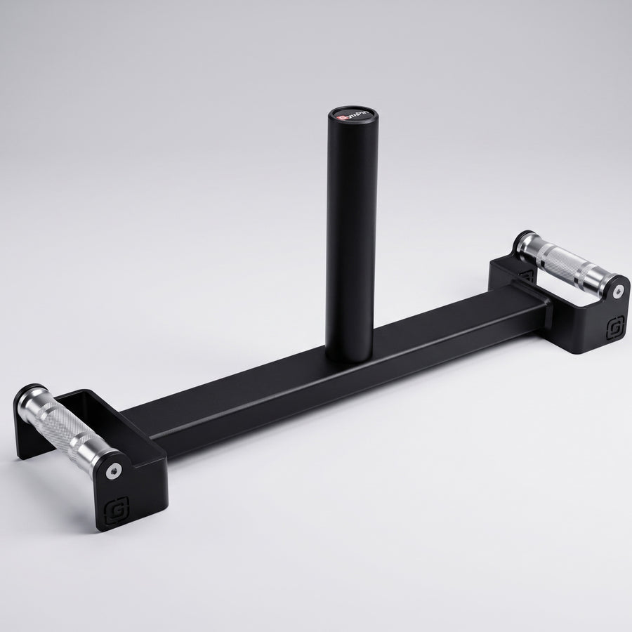 Black and silver Hyper Loader on a light gray background