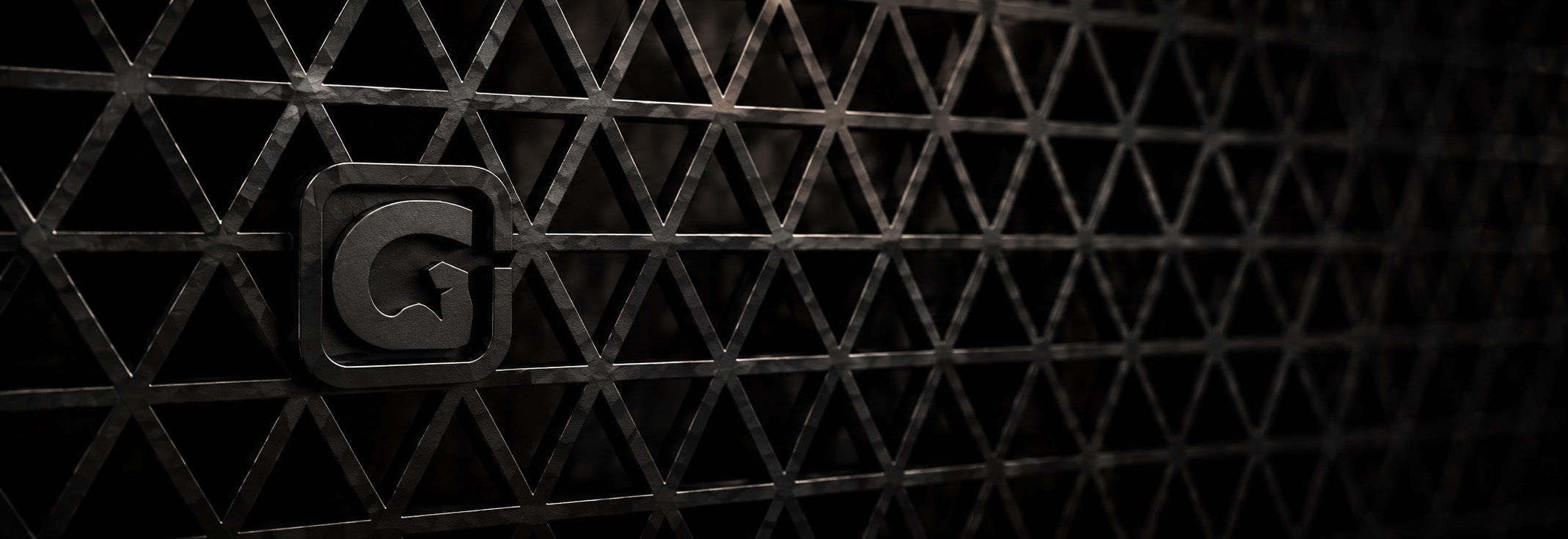 Geodesic pattern with the G emblem. Depicting a new GymPin Product