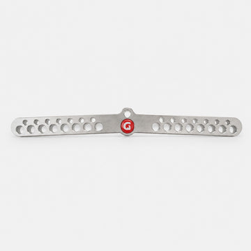 D-Handle Bar Pro Stainless Steel by GymPin 'G' logo on a white background