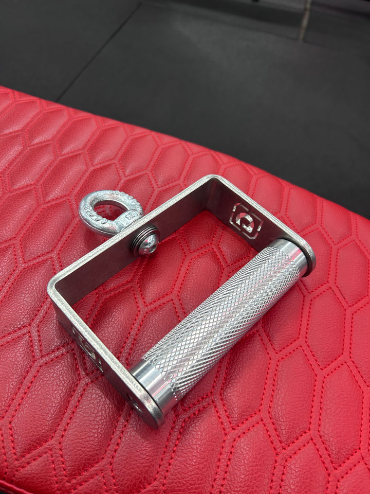 Fixed Roller D Handle by GymPin - STAINLESS STEEL