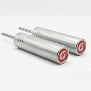 The KingPin extra-long 10mm GymPin weight stack extender for loading Olympic plates onto compatible cable machines.