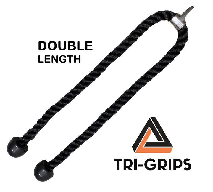 Tri-Grips Double Length ROPES | Tricep 1.4m LONG ROPES