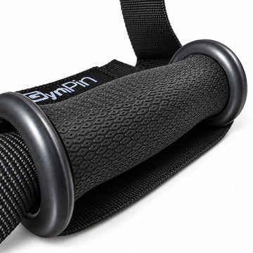 Close-up of the GymPin Cuff D Handle textured grip