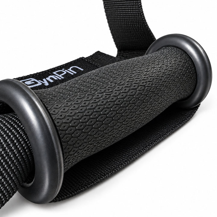 Close-up of the GymPin Cuff D Handle textured grip