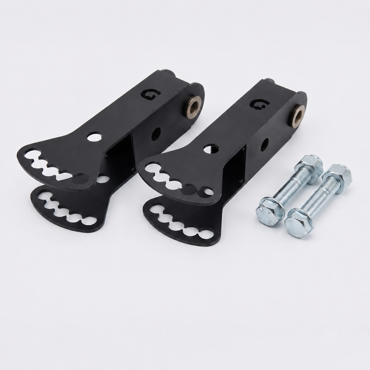 Pair of GymPin jammer arm adapters without detent locking pins