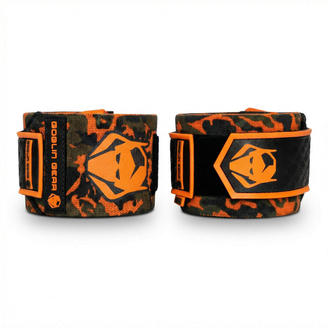 Goblin Gear 26 inch 3.5X MUTATED super heavy duty wrist wraps in Blazin
