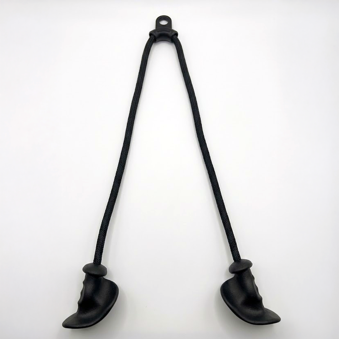 GymPin Long Ropes with Tricep ERGO Handles included in the Arm Bundle