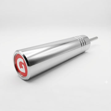 Polished KingPin extra-long GymPin for adding Olympic plates