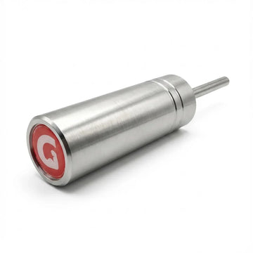 Polished GymPin with  red circular label featuring a white letter 'Q' on a white background
