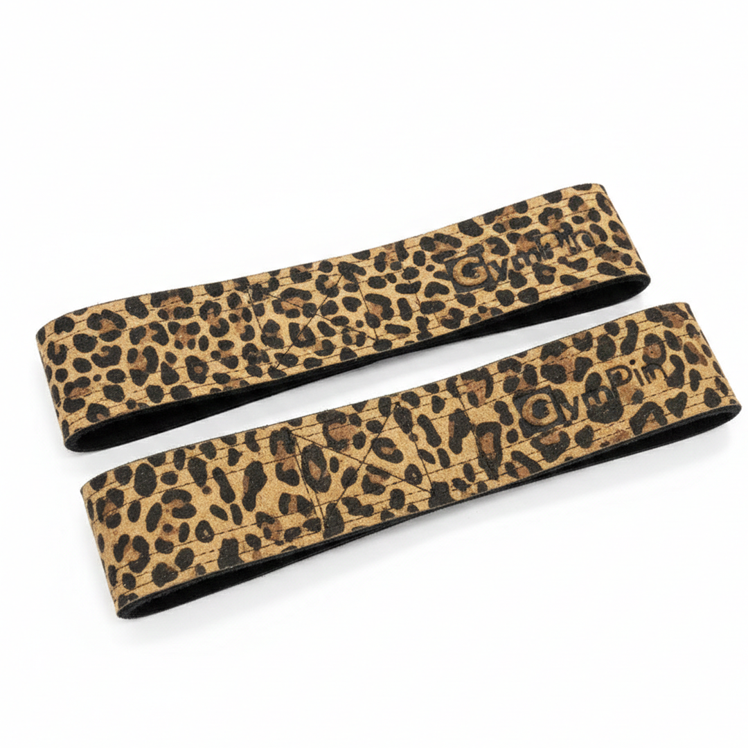 GymPin Padded Leather Weight Lifting Straps