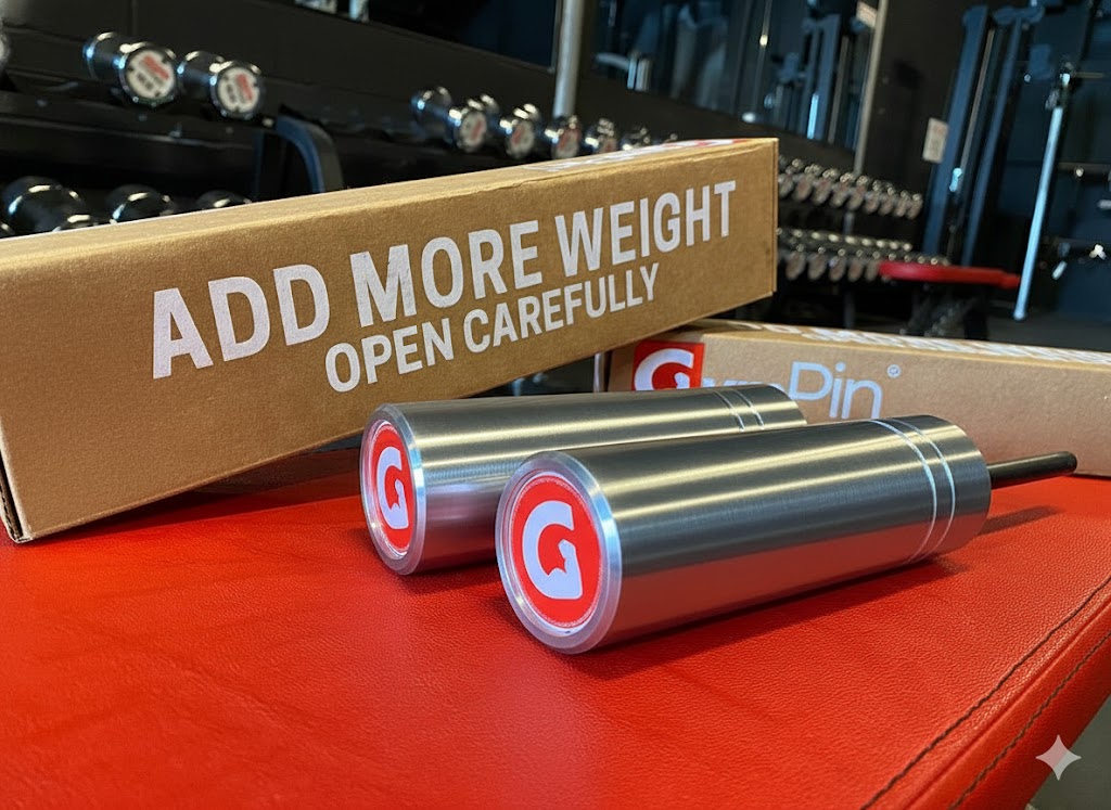 The Original 2″ GymPin | Add Olympic Plates to Cable Machines