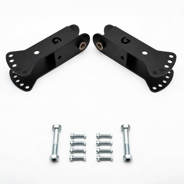 Titan X3 Jammer Arm Adapters — detent locking pins not included; relocation brackets not included
