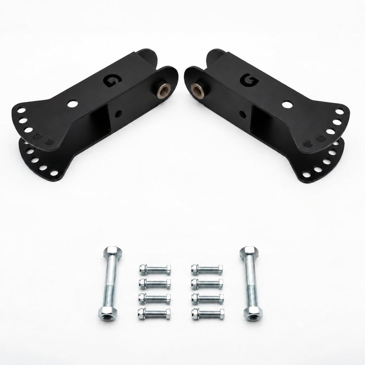 Titan X3 Jammer Arm Adapters — detent locking pins not included; relocation brackets not included