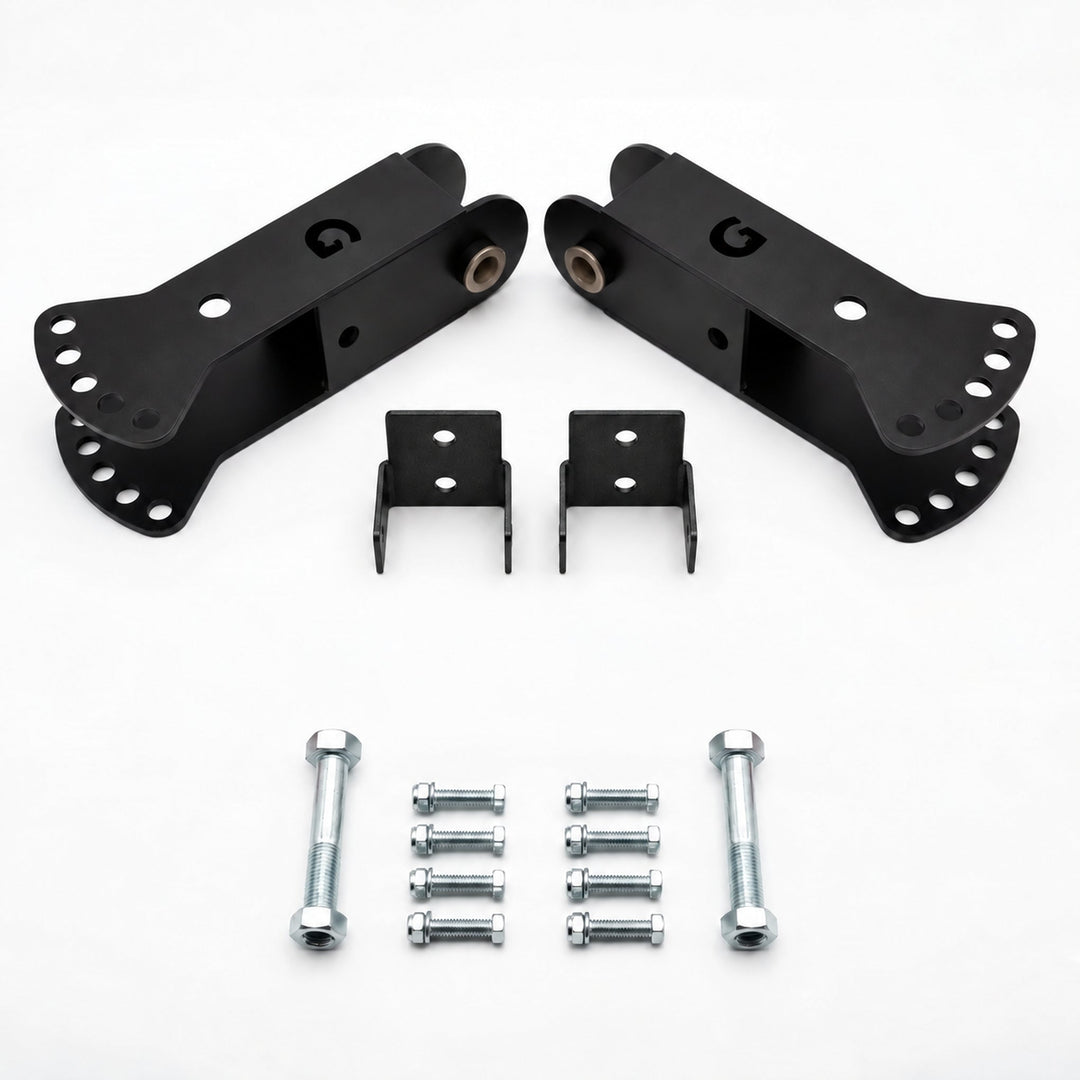 Titan X3 Jammer Arm Adapters — detent locking pins not included; relocation brackets included