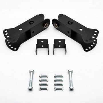 Titan X3 Jammer Arm Adapters — detent locking pins not included; relocation brackets included