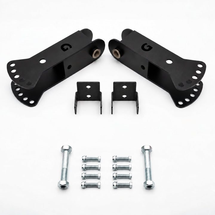 Titan X3 Jammer Arm Adapters — detent locking pins not included; relocation brackets included